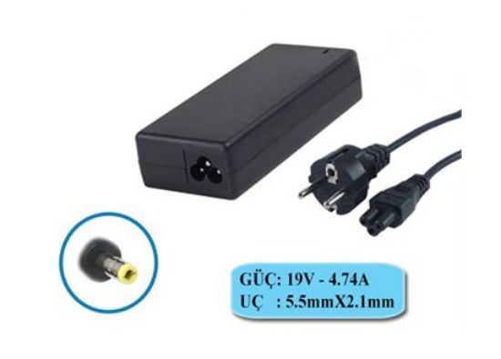 Compaxe CLA-445 90w 19v 4.74a 5.5-2.1 Notebook Adaptörü resmi