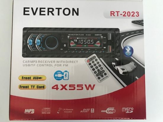 Everton Rt-2023 Bluetooth Tf/Usb Kart Color Lcd Aux Fm 4X55W Kumandalı Oto Teyp resmi