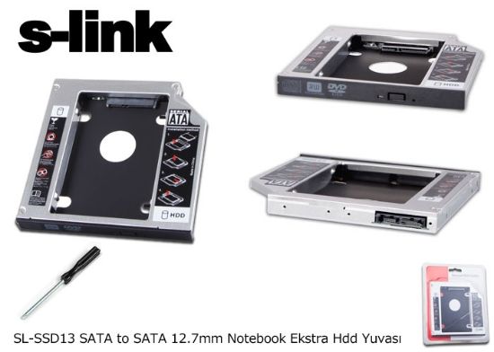 S-link SL-SSD13 Sata 2.5" 12.7mm Harddisk (hdd) Kutusu resmi