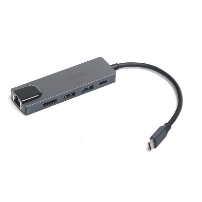 Dark DK-AC-U31X46 5i 1 Arada USB 3.1 Type-C to Ethernet / HDMI / USB 65W Port Çoklayıcı HUB resmi