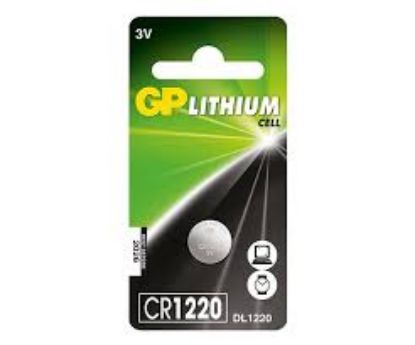 Gp CR1220-U1 3V Lityum Düğme Pil Tekli Paket resmi