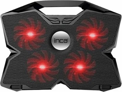Inca INC-3280 3 Tutacaklı 4 Fanlı Led Işık 11"-17" Led Notebook Soğutucu( Fan Hızı Ayarlama Dümesi)  resmi