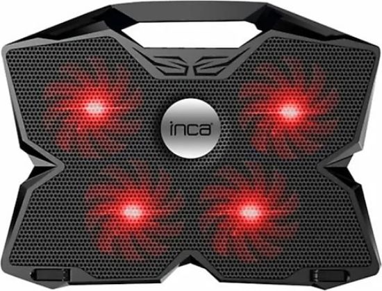 Inca INC-3280 3 Tutacaklı 4 Fanlı Led Işık 11"-17" Led Notebook Soğutucu( Fan Hızı Ayarlama Dümesi)  resmi