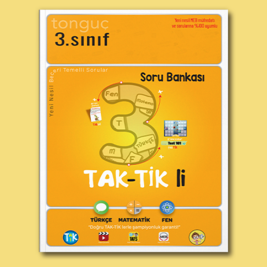 3. Sınıf Taktikli Soru Bankası Tonguç Akademi resmi