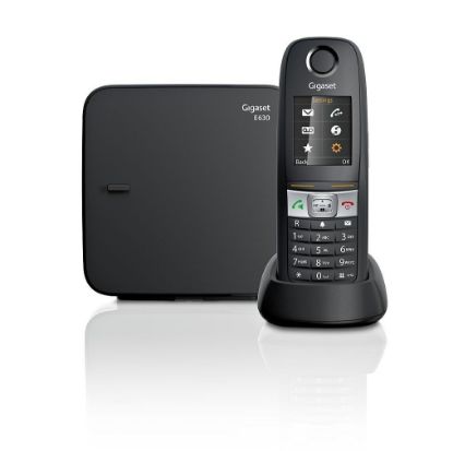 Gigaset E630 Siyah Telsiz Dect Telefon Işıklı Renkli Ekran Sms resmi