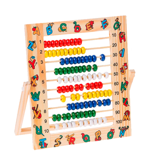 Bu-Bu Mishap (Abaküs) Ahşap Desenli 24.2x21.5 CM BUBU-AA0004 resmi