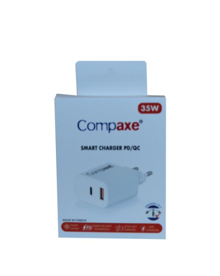 Compaxe CTA-350UT  35W 5V 3A PD/QC+ Type-C Usb Şarj Kablosu resmi