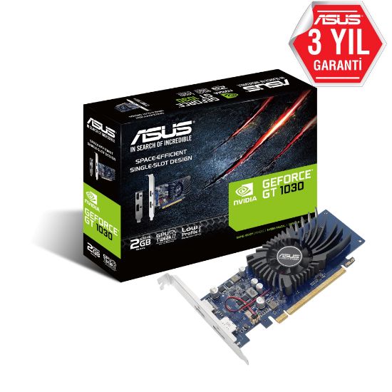 Asus GT1030-2G-BRK 2GB 64 bit GDDR5 6008 Mhz Hdmi/Dp Ekran Kartı resmi