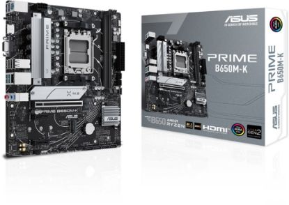 Asus Prime B650M-K 6400mhz(OC) RGB M.2 AM5 mATX DDR5 Anakart resmi