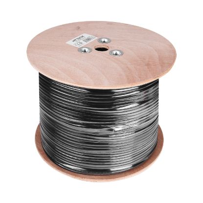 Hytech HY-CAT629 305mt  Outdoor Gri/Siyah 0.56mm 23awg UTP CAT6 Dış Ortam Kablosu resmi