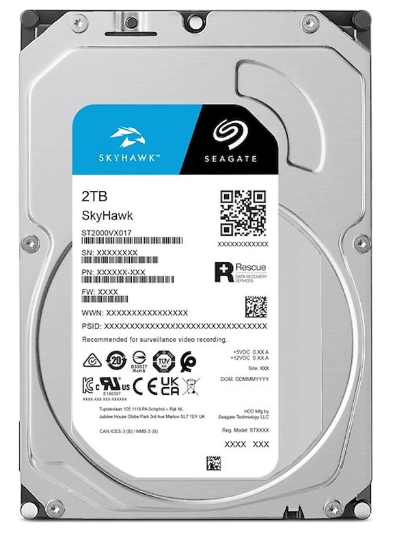Seagate 2TB ST2000VX017 5900Rpm 256MB Harddisk 7/24 Güvenlik Diski (Resmi Distribitör Ürünü) resmi