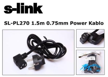 S-link  SL-PL270 1.5mt 0.75mm L Power  Elektrik Kablosu resmi