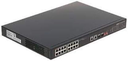 DAHUA PFS3218-16ET -135 16 PORT GIGABIT +1XRJ45/1XGB  SFP COMBO 135W POE RACKMOUNT  SWITCH resmi