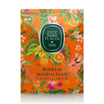 Eyüp Sabri Tuncer 50li Mendil Bodrum Mandalinası Kolonyalı  (9,3 x 12,5) Doypack resmi