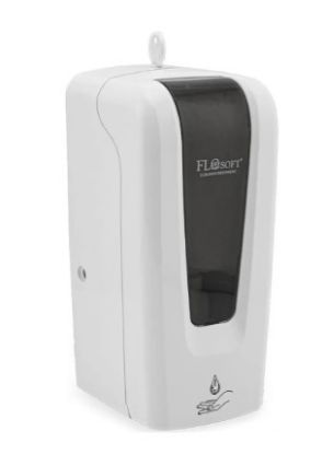 Flosoft F-052 Beyaz Fotoselli Sıvı Sabun ve Dezenfektan Ver. 1000ml Adaptörsüz Kızıl Ötesi Sensör resmi