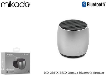 Mikado MD-2BT X-BRIO Gümüş Bluetooth Speaker resmi