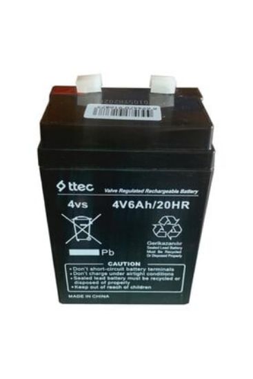 Ttec 4V 6Ah Bakımsız Kuru Akü Işıldak Fener Akü resmi