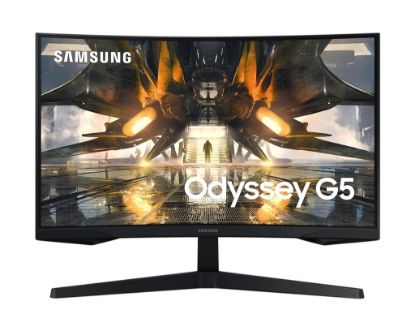 Samsung 27" Odyssey G5 LS27AG550EPXUF 1 ms QHD FreeSync Curved Oyuncu Monitörü resmi