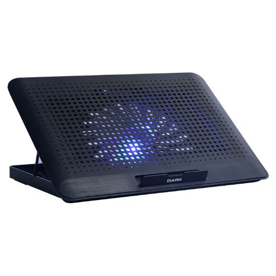 Dark DKACNBLNB Luna  16cm LED FANlı, RPM, 6x Yükseklik Ayar,2xUSB 15.6" Leptop Soğutucu Siyah resmi