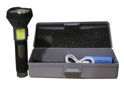 Polıce PS-356  Enerji Göstergeli, Yan Aydınlatma ve Powerbank Özellikli Şarjlı El Feneri resmi