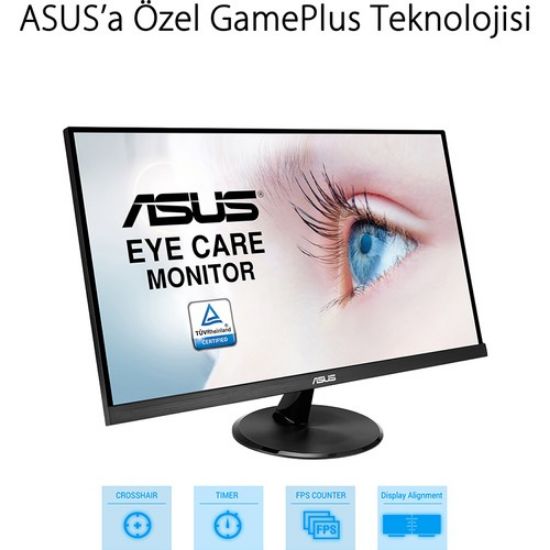 Asus 27" VP279HE 75HZ 1MS (Hdmi+Analog) Çerçevesiz Full HD IPS Vesa Monitör resmi