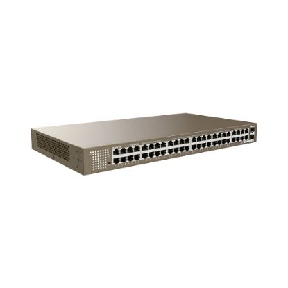 Tenda TEG1050F 48 Port 10/100/1000 Mbps + 2 Port SFP Switch Çelik Kasa Rack Mount resmi