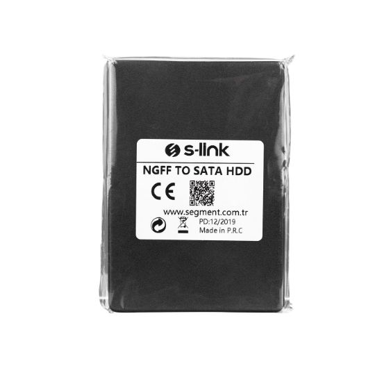 S-link NGFF TO SATA Harici 2.5" Siyah Hdd Kutusu resmi