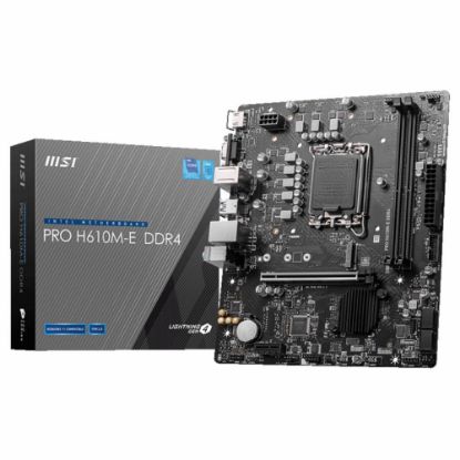 Msı Pro H610M-E 3200MHz DDR4 Soket 1700 M.2 HDMI VGA mATX Anakart resmi