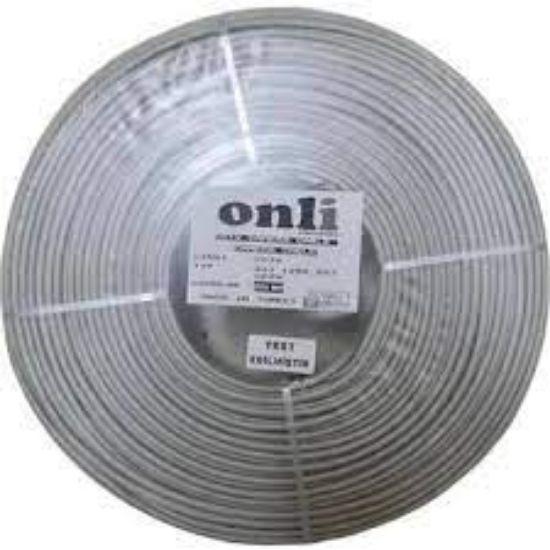 Onli ON-5001 2+1 1x0,50 mini Coax 2x0,50mm 250 metre CCA Kamera Kablosu resmi