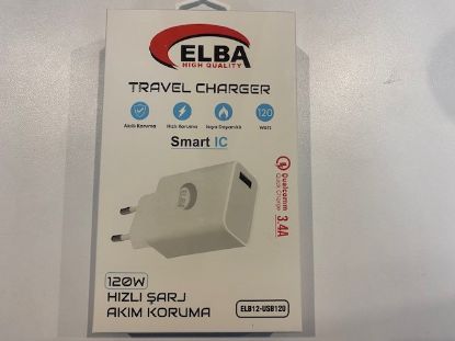 Elba ELB12 Elb- USB120 120W 3.4A Hızlı Şarj Akım Koruma Isıya Dayanıklı EV Şarj Kafa resmi