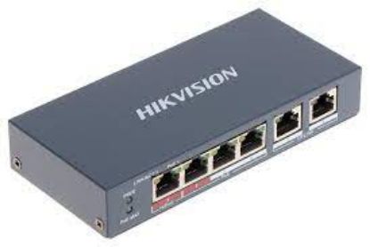 Hikvision DS-3E0106P-E/M 4 Portlu 10/100 Fast Ethernet Switch- 4 Port Poe 35W resmi