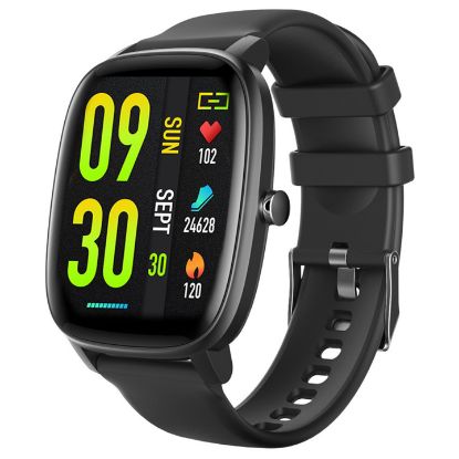 S-link W01 DaFit Uyumlu+ Bluetooth 1.7" Ekran 200mAh Bataryalı Siyah Akıllı Saat/ Smart Watch resmi