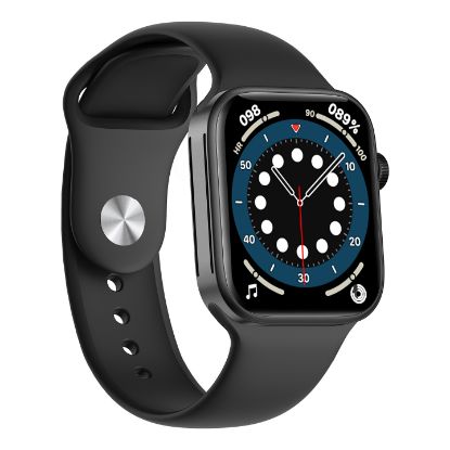 S-link WATCH SEVEN PLUS Android/IOS Smart Watch 200 mAh Kalp Atışı Sensörlü Siyah Akıllı Saat resmi