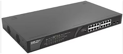 Ruijie-Reyee RG-ES118GS-P 16 Port POE+ 10/100/1000 Mbps 2 Port SFP 247W resmi