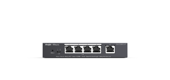 Ruijie-Reyee RG-ES205GC-P  4Port POE+ 10/100/1000 Mbps+1 Port 10/100/1000 Mbps Gb Yönetilebilir 54W resmi