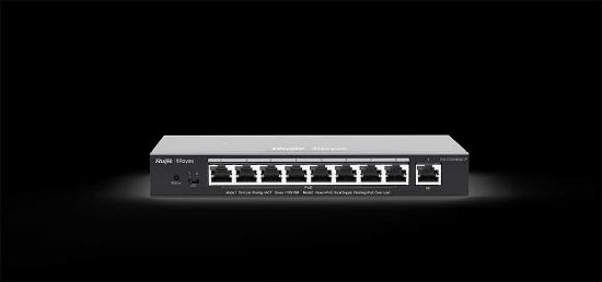 Ruijie-Reyee RG-ES209GC-P 8 Port POE+ 10/100/1000Mbps+1Port 10/100/1000Mbps Yönetilebilir Çelik 120W resmi