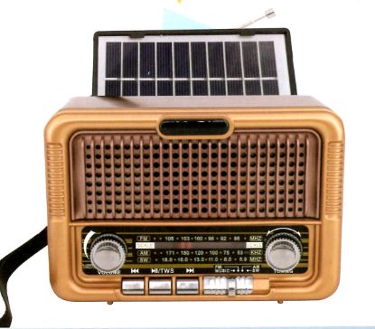 Everton Rt-651 (Solar Güneş Panelli)/Usb/Tf/Am/Fm/Sw/Blue-Connect/Tws/Usb Şarj Nostaljik Radyo resmi