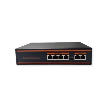 Nova ND1PG0421A 4 Port Poe+ 10/100/1000 Mbps 2 Port 10/100/1000 Uplink 1 Port SFP Switch 78W resmi