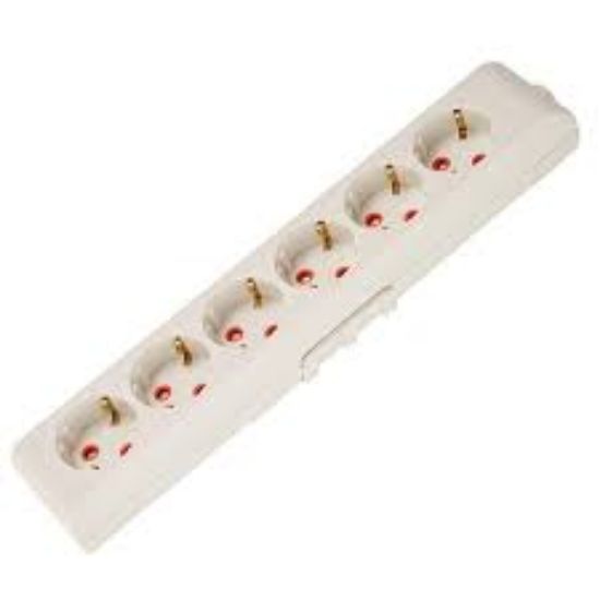 Mutlusan 6lı 2mt Upsli Grup Priz (001 175 630002 02 00) resmi