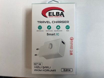 Elba ELB14 Elb-67w USB 67w 3.4A Hızlı Şarj Akıllı Koruma /Isıya Dayanıklı EV Şarj Kafa resmi