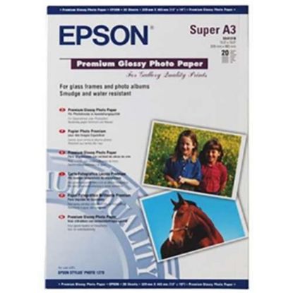Epson A3+ 250Gram 20'li Premium Glossy Fotoğraf Kağıdı S041316 resmi
