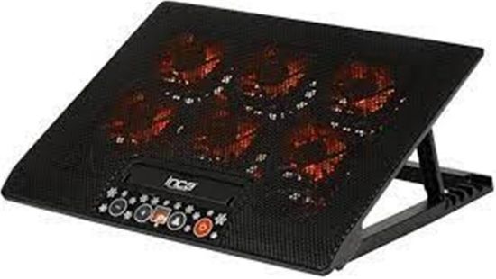 Inca INC-604TGS  6X Fan Kont ,Paneli 2X usb 6,kd,gm Notebook Soğutucu  resmi