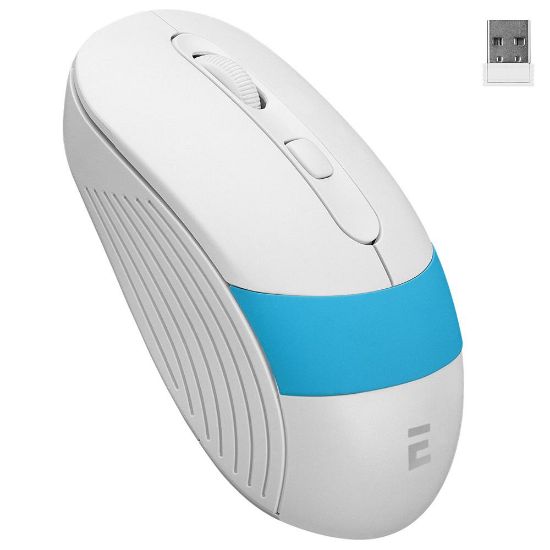 Everest SM-18 Usb Beyaz/Mavi 2.4Ghz Optik Kablosuz Mouse resmi