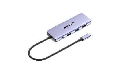 Hiksemi HS-HUB-DS8 Type-C To HDMI+USB3*3+USB2+SD/TF+PD Çoklayıcı resmi
