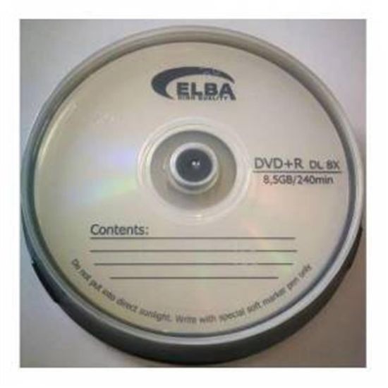 Elba DVD+R 8.5GB DL 240MIN 8X 10 luCakebox resmi