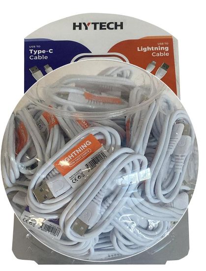 Hytech HY-XF53 90cm 2.4A 40 Lightning + 40 TypeC Şarj Kablosu 80li fanus  resmi