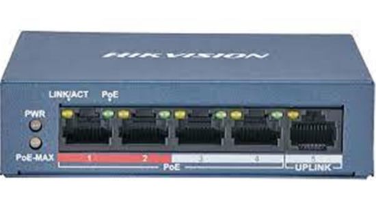 Hilook NS-0105P-35B 5 Port Megabit 4 Port PoE 35W +1 Port Megabit UplinkSwitch resmi