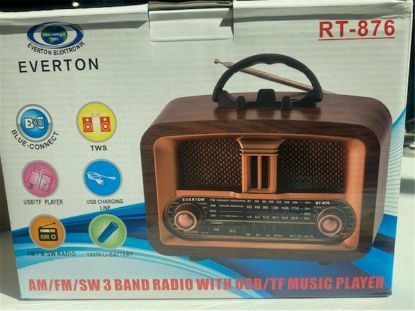 Everton Rt-876 Bluetooth Fm/Usb/Tf/Aux Şarjlı Nostaljik Radyo resmi