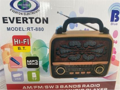 Everton Rt-880 Bluetooth Fm/Usb/Tf/Aux Şarjlı Nostaljik Radyo resmi