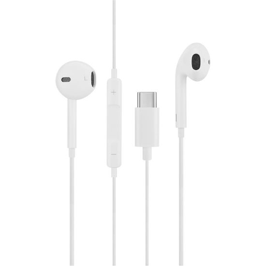 Asonic AS-XK110 Type C Telefon Uyumlu Beyaz Mikrofonlu Kulaklık resmi